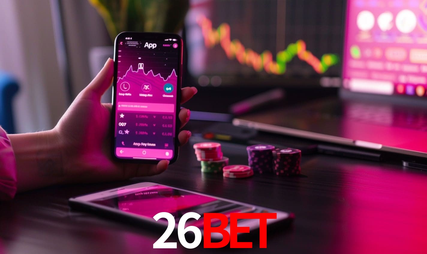 Comparação APP mobile vs versão web da 26BET